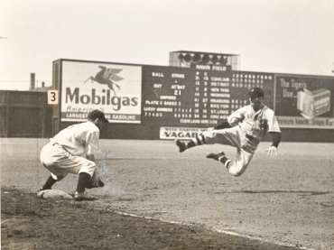Navin Field, Detroit, August 3, 1935 – Spikes Up!