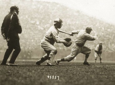 Braves Field, Boston, MA October 9, 1916 – Hi Myers Goes Deep Against Babe Ruth