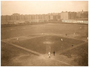 Huntington Avenue Grounds, Boston, MA, June 17, 1903 – Cleveland Naps and Boston Americans play doubleheader