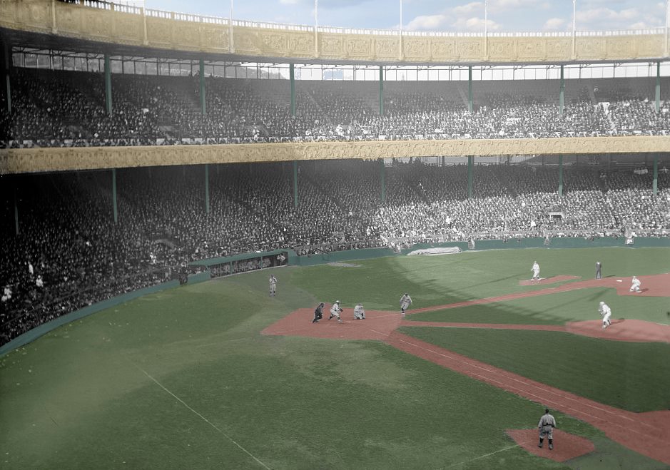 Polo Grounds, Manhattan, NY, October 5, 1921- Yankees Mike McNally Steals Home In 3-0 Win In World Series