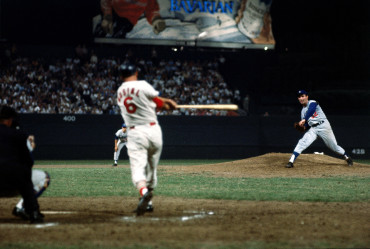 Busch Stadium, St Louis, MO, September, 17, 1963 – Koufax and Musial square off