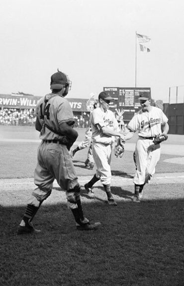 League Park, Cleveland, OH, July 31, 1946 – Bob Feller Throws One-Hitter Against Boston Red Sox