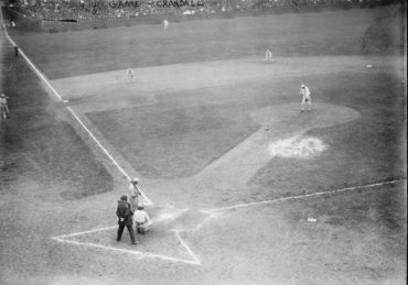Shibe Park, Philadelphia, PA, October 10, 1913 – The Chief and Doc square off in World Series play