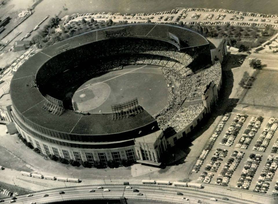 Cleveland Municipal Stadium, September 12, 1954 – Record crowd sees Indians battle the Yankees