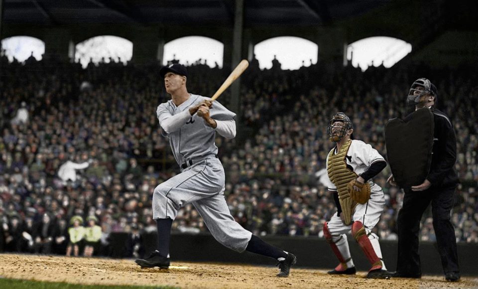 Comiskey Park, Chicago, IL, April 19, 1938 – Hank Greenberg homers on Opening Day