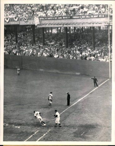 ﻿Polo Grounds, Manhattan, NY, September 30, 1954 – Dusty Rhodes hits home run in Game Two of 1954 World Series