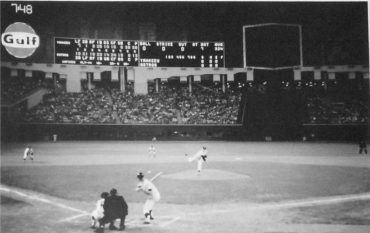Astrodome, Houston, TX, April 9, 1965 – First pitch in domed stadium ever delivered to Mickey Mantle