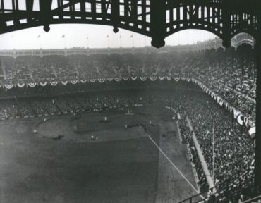 Yankee Stadium, Bronx, NY, October 6, 1937 – Yankees and Giants in World Series action Game One