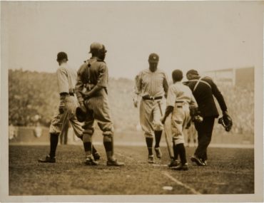 Yankee Stadium, Bronx, April 18, 1923 – Ruth homers in first game at Yankee Stadium