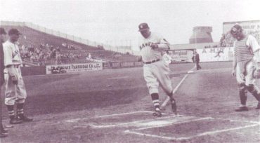 Braves Field, Boston, MA, April 21, 1935 – The Braves Babe Ruth hits his 710th HR in 8-1 loss to Dodgers