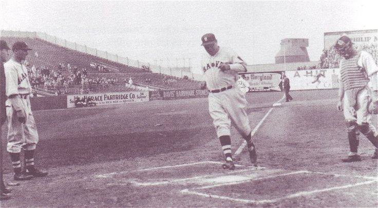 Braves Field, Boston, MA, April 21, 1935 – The Braves Babe Ruth hits his  710th HR in 8-1 loss to Dodgers