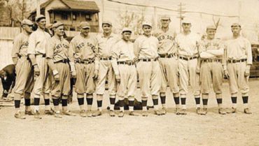 1915 Red Sox Pitching Staff with Babe Ruth