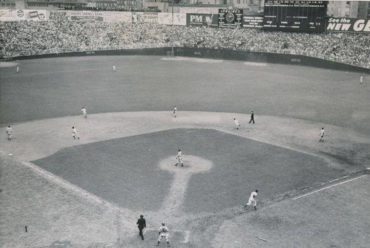 Yankee Stadium, Bronx, NY, October 5, 1947 – Dodgers Al Gionfriddo robs Yankees Joe DiMaggio in Game Six action