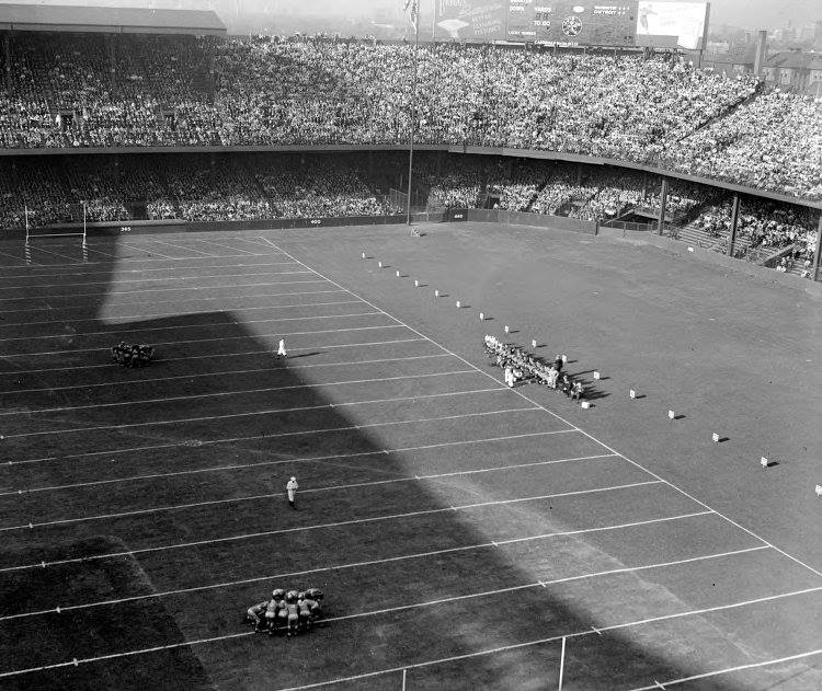 NFL in Ballpark Series -Detroit, MI, October 16, 1938 – The first ever Lions game at Briggs Stadium (Tiger Stadium)