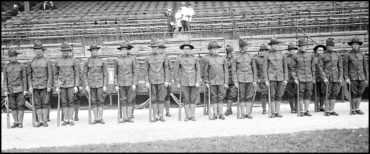 Annual Veteran’s Day Tribute to Baseball and the Military: 1917 White Sox In Military Formation!