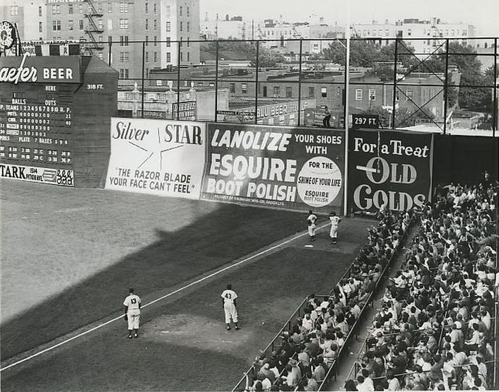 Ebbets Field, Brooklyn, NY, October 1, 1950 – Pee Wee Reese homers