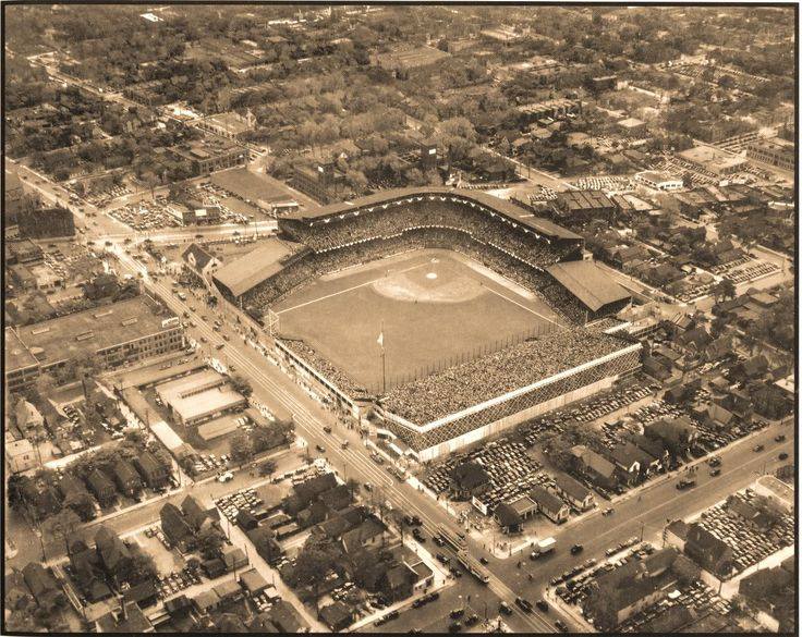 Navin Field, Detroit, MI, October 2, 1935 – Action in Game One of World Series as Tigers look for their first title