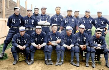 1903 New York Highlanders Colorized by Don Stokes!