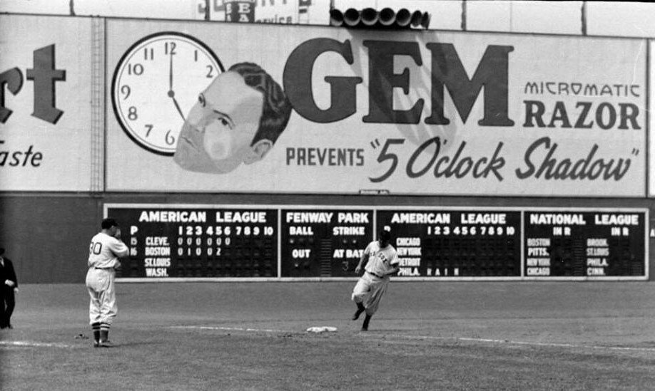 Fenway Park, Boston, MA, July 25, 1938 – Red Sox slugger Jimmie Foxx hits 27th home run of year in 4-0 win over Indians