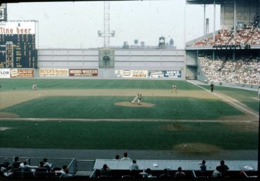 Connie Mack Stadium, Philadelphia, PA, June 5, 1960 – Doubleheader action between the Pirates and Phillies in one of baseball great Shrines once known as Shibe Park