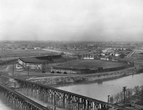 Island Park, Wichita, KS, June 21, 1925 – The Negro League Wichita Monrovians beat a Ku Klux Klan team and hate 10-8