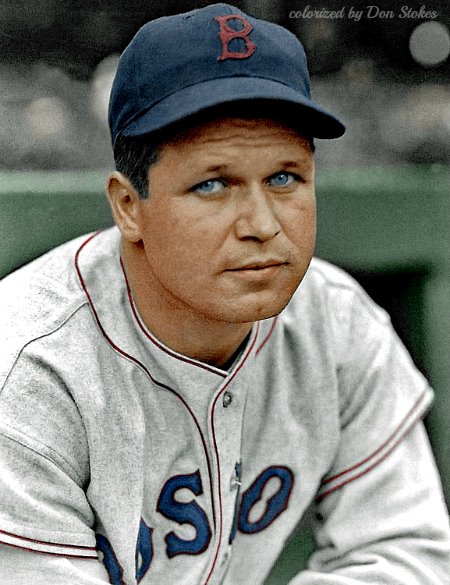 Beautiful Don Stokes Colorization of Jimmie Foxx!