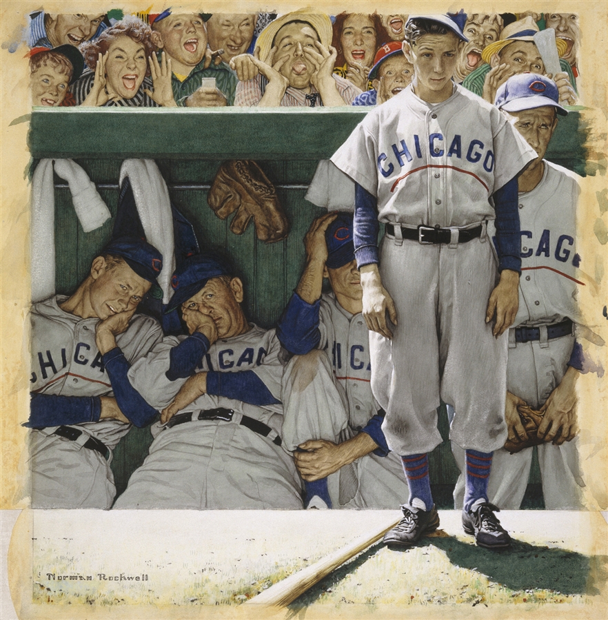 The Iconic Norman Rockwell Painting: “The Dugout”!