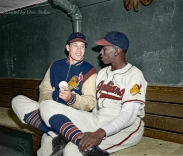 Cleveland Municipal Stadium, July 7, 1948 – Two of the All-Time greats join forces in Cleveland