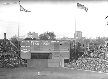 The Original Wrigley Field Scoreboard, October 4, 1935