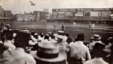 West Side Park, Chicago, IL, July 16, 1910 – a wonderful photo of action between the Phillies and Cubs is unearthed and timestamped