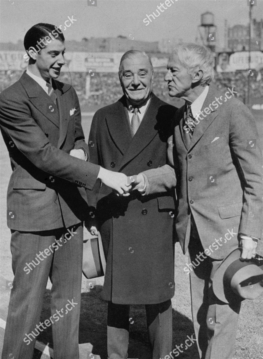 DIMAGGIO JUDGE LANDIS, NEW YORK, USA Baseball History Comes Alive!