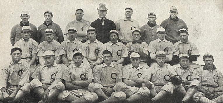 1906 Chicago White Sox Team, Postcard reproduction Postmarked 3/13/1907 