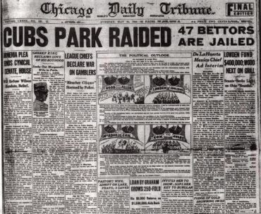 Cubs Park Raided! May 24, 1920
