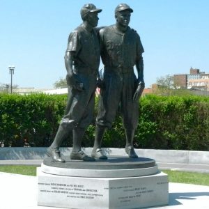 1-Reese Histoiric statue of Pee Wee Reese and Jackie Robinson